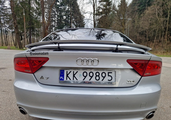 Audi A7 cena 66900 przebieg: 215500, rok produkcji 2011 z Myślenice małe 137